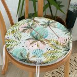 - RealHomes Yuvarlak Fermuarlı Minder - Realhomes Realhomes Palmiye Çizim Yuvarlak Fermuarlı Sandalye Minderi Realhomes