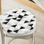 - RealHomes Yuvarlak Fermuarlı Minder - Realhomes  Realhomes Baklava Motifli Özel Tasarım Yuvarlak Fermuarlı Sandalye Minderi Realhomes