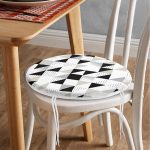 - RealHomes Yuvarlak Fermuarlı Minder - Realhomes  Realhomes Baklava Motifli Özel Tasarım Yuvarlak Fermuarlı Sandalye Minderi Realhomes