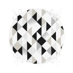 - RealHomes Yuvarlak Fermuarlı Minder - Realhomes  Realhomes Baklava Motifli Özel Tasarım Yuvarlak Fermuarlı Sandalye Minderi Realhomes