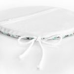 - RealHomes Yuvarlak Fermuarlı Minder - Realhomes Yeşil Siyah Yaprak Desenli Dijital Baskılı Modern Yuvarlak Fermuarlı Sandalye Minderi Realhomes