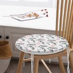 - RealHomes Yuvarlak Fermuarlı Minder - Realhomes  Realhomes Love Baskılı Pembe Kalpli Modern Yuvarlak Fermuarlı Sandalye Minderi Realhomes