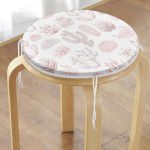 Çöl Bitkisi Desenli Dijital Baskılı Yuvarlak Fermuarlı Sandalye Minderi Realhomes