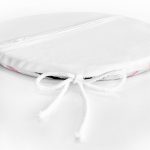 - RealHomes Yuvarlak Fermuarlı Minder - Realhomes  Love Yaldızlı Kalp Desenli Dijital Baskılı Modern Yuvarlak Fermuarlı Sandalye Minderi Realhomes