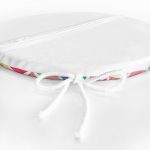 Renkli Geometrik Resimli Dijital Baskılı Modern Yuvarlak Fermuarlı Sandalye Minderi Realhomes