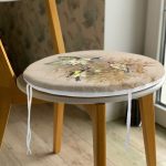 - RealHomes Yuvarlak Fermuarlı Minder - Realhomes  Saka Kuşlu Dijital Baskılı Yuvarlak Fermuarlı Sandalye Minderi Realhomes