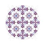 - RealHomes Yuvarlak Fermuarlı Minder - Realhomes Renkli Çiçek Desenli Dijital Baskılı Yuvarlak Fermuarlı Sandalye Minderi Realhomes