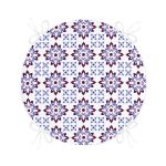 - RealHomes Yuvarlak Fermuarlı Minder - Realhomes Modern Çiçek Resimli Dijital Baskılı Yuvarlak Fermuarlı Sandalye Minderi Realhomes