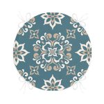 - RealHomes Yuvarlak Fermuarlı Minder - Realhomes  Özel Tasarım Motifli Dijital Baskılı Modern Yuvarlak Fermuarlı Sandalye Minderi Realhomes