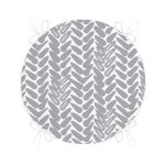 Geometrik Desenli Dijital Baskılı Modern Yuvarlak Fermuarlı Sandalye Minderi Realhomes