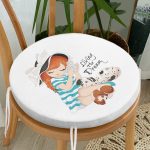 - RealHomes Yuvarlak Fermuarlı Minder - Realhomes Living The Dream Yazılı Modern Yuvarlak Fermuarlı Sandalye Minderi Realhomes