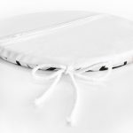 - RealHomes Yuvarlak Fermuarlı Minder - Realhomes Gri Siyah Labirent Çizimli Modern Dijital Baskılı Yuvarlak Fermuarlı Sandalye Minderi Realhomes