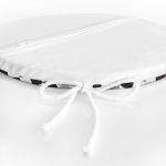 - RealHomes Yuvarlak Fermuarlı Minder - Realhomes  Siyah Beyaz Gri Elmas Şekilli Yuvarlak Fermuarlı Sandalye Minderi Realhomes