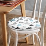 - RealHomes Yuvarlak Fermuarlı Minder - Realhomes Realhomes Puanlı Çöl Bitkisi Modern Yuvarlak Fermuarlı Sandalye Minderi Realhomes