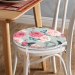 - RealHomes Yuvarlak Fermuarlı Minder - Realhomes Lekeli Kelebekler Çizimli Yuvarlak Fermuarlı Sandalye Minderi Realhomes