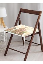 - FrmYuv-2430-Gorsel-3 - Realhomes Lekeli Kelebekler Çizimli Yuvarlak Fermuarlı Sandalye Minderi Realhomes