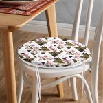 - RealHomes Yuvarlak Fermuarlı Minder - Realhomes  Mozaik Desenli Yuvarlak Fermuarlı Sandalye Minderi Realhomes