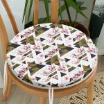 - RealHomes Yuvarlak Fermuarlı Minder - Realhomes  Mozaik Desenli Yuvarlak Fermuarlı Sandalye Minderi Realhomes