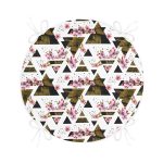 - RealHomes Yuvarlak Fermuarlı Minder - Realhomes  Mozaik Desenli Yuvarlak Fermuarlı Sandalye Minderi Realhomes