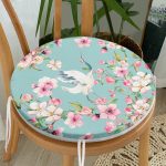 - RealHomes Yuvarlak Fermuarlı Minder - Realhomes  Realhomes Ebabil Kuşları Motifli Modern Yuvarlak Fermuarlı Sandalye Minderi Realhomes