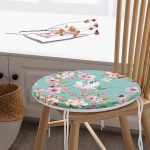 - RealHomes Yuvarlak Fermuarlı Minder - Realhomes  Realhomes Ebabil Kuşları Motifli Modern Yuvarlak Fermuarlı Sandalye Minderi Realhomes