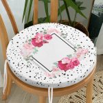 - RealHomes Yuvarlak Fermuarlı Minder - Realhomes  A True Love Story Dijital Baskılı Dijital Yuvarlak Fermuarlı Sandalye Minderi Realhomes