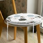 - RealHomes Yuvarlak Fermuarlı Minder - Realhomes  Hava Durumu Temalı Bal Peteği Motifli Dijital Baskılı Yuvarlak Fermuarlı Sandalye Minderi Realhomes