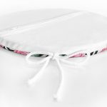 - RealHomes Yuvarlak Fermuarlı Minder - Realhomes Karışık Desenli Gül Dijital Baskılı Yuvarlak Fermuarlı Sandalye Minderi Realhomes