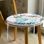 - RealHomes Yuvarlak Fermuarlı Minder - Realhomes Palmiye Desenli Gezegen Dijital Baskılı Yuvarlak Fermuarlı Sandalye Minderi Realhomes