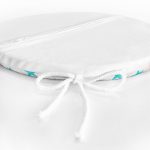 Turkuaz Yıldız Motifli Modern Dijital Baskılı Yuvarlak Fermuarlı Sandalye Minderi Realhomes