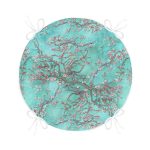 - RealHomes Yuvarlak Fermuarlı Minder - Realhomes  Yağlı Boya Yeşil Ağaç Motifleri Dijital Baskılı Yuvarlak Fermuarlı Sandalye Minderi Realhomes