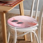 - RealHomes Yuvarlak Fermuarlı Minder - Realhomes  Summer Gözlük 3D Tasarımlı Dijital Baskılı Yuvarlak Fermuarlı Sandalye Minderi Realhomes