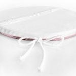 Pembe Gold Terlik Tasarımlı Dijital Baskılı Yuvarlak Fermuarlı Sandalye Minderi Realhomes