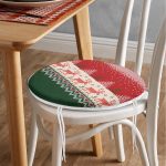 - RealHomes Yuvarlak Fermuarlı Minder - Realhomes  Realhomes Yılbaşı Geyikleri ve Ağaçlar Dijital Baskılı Modern Yuvarlak Fermuarlı Sandalye Minderi Realhomes