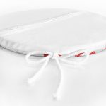 - RealHomes Yuvarlak Fermuarlı Minder - Realhomes Kırmızı Geyik Desenli Özel Tasarımlı Dijital Baskılı Modern Yuvarlak Fermuarlı Sandalye Minderi Realhomes