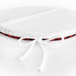 - RealHomes Yuvarlak Fermuarlı Minder - Realhomes  Modern Ekose Geyik Desenli Dijital Baskılı Yuvarlak Fermuarlı Sandalye Minderi Realhomes