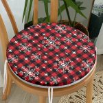 - RealHomes Yuvarlak Fermuarlı Minder - Realhomes Siyah Beyaz Ekose Desenli Altın Yaldızlı Yuvarlak Fermuarlı Sandalye Minderi Realhomes