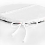 Siyah Kırmızı Beyaz Ekose Desenli Yuvarlak Fermuarlı Sandalye Minderi Realhomes