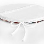 - RealHomes Yuvarlak Fermuarlı Minder - Realhomes  Kırmızı Siyah Beyaz Ekose Desenli Yuvarlak Fermuarlı Sandalye Minderi Realhomes