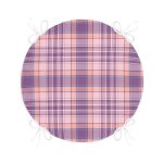 - RealHomes Yuvarlak Fermuarlı Minder - Realhomes  Lila Ekose Desenli Yuvarlak Fermuarlı Sandalye Minderi Realhomes