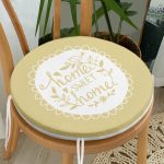 - RealHomes Yuvarlak Fermuarlı Minder - Realhomes  Home Sweet Home Dijital Baskılı Yuvarlak Fermuarlı Sandalye Minderi Realhomes