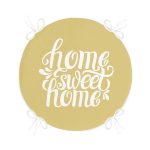 - RealHomes Yuvarlak Fermuarlı Minder - Realhomes  Home Sweet Home Dijital Baskılı Yuvarlak Fermuarlı Sandalye Minderi Realhomes