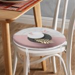 - RealHomes Yuvarlak Fermuarlı Minder - Realhomes  Modern 3D Mermer Desenli Dijital Baskılı Yuvarlak Fermuarlı Sandalye Minderi Realhomes