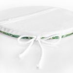 - RealHomes Yuvarlak Fermuarlı Minder - Realhomes  Amazon Yaprakları Dijital Baskılı Modern Yuvarlak Fermuarlı Sandalye Minderi Realhomes