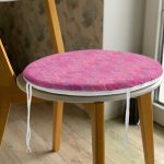 - RealHomes Yuvarlak Fermuarlı Minder - Realhomes Pembe Altın Varaklı Ogea Desenli Yuvarlak Fermuarlı Sandalye Minderi Realhomes