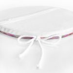 - RealHomes Yuvarlak Fermuarlı Minder - Realhomes  Ogea Pudra Zeminli Özel Tasarım Yuvarlak Fermuarlı Sandalye Minderi Realhomes