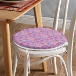 - RealHomes Yuvarlak Fermuarlı Minder - Realhomes  Geometrik Açık Pudra Renkli Modern Yuvarlak Fermuarlı Sandalye Minderi Realhomes