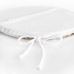 - RealHomes Yuvarlak Fermuarlı Minder - Realhomes 3D Altın Renkli Yapraklar Desenli Yuvarlak Fermuarlı Sandalye Minderi Realhomes