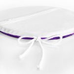 - RealHomes Yuvarlak Fermuarlı Minder - Realhomes  Mor Renkli Plaj Özel Tasarımlı Dijital Baskılı Modern Yuvarlak Fermuarlı Sandalye Minderi Realhomes