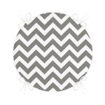 Zikzak Desenli Dijital Baskılı Yuvarlak Fermuarlı Sandalye Minderi Realhomes